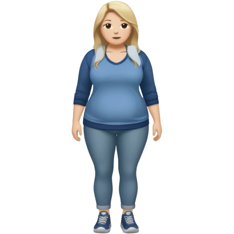 Full body, 38year old bbw mom, long dirty blonde hair emoji