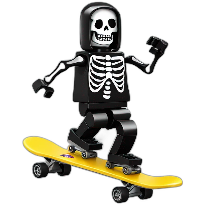 Lego skater skeleton  emoji