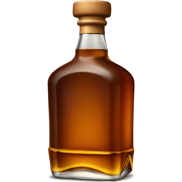 Whiskey bottle  emoji