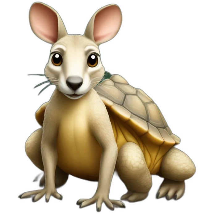Kangourou sur tortue emoji