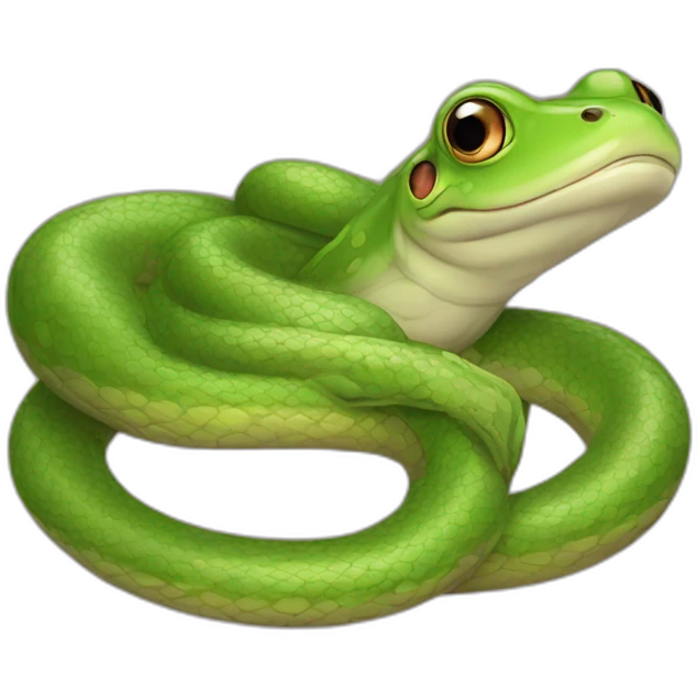 Frog snake emoji