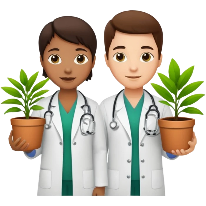 Doctors Carrying Plants emoji