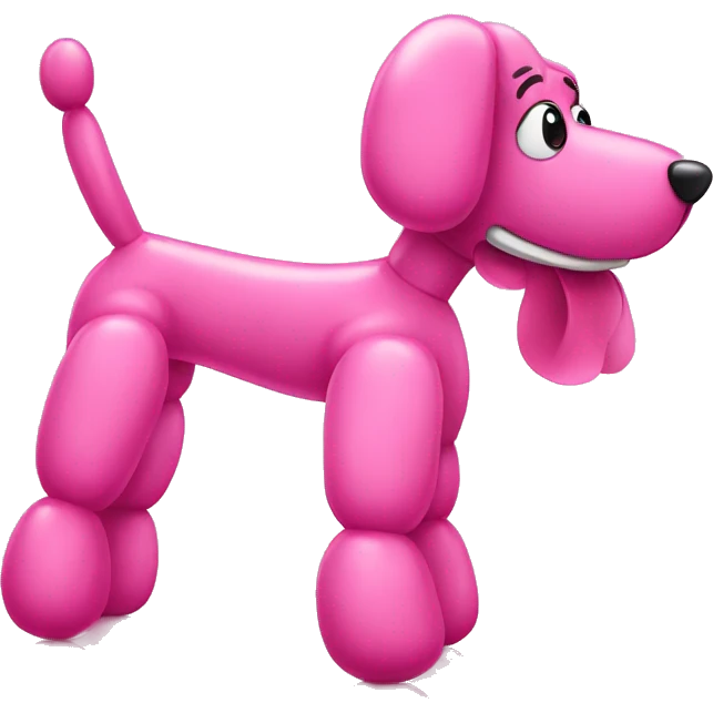 pink balloon dog emoji