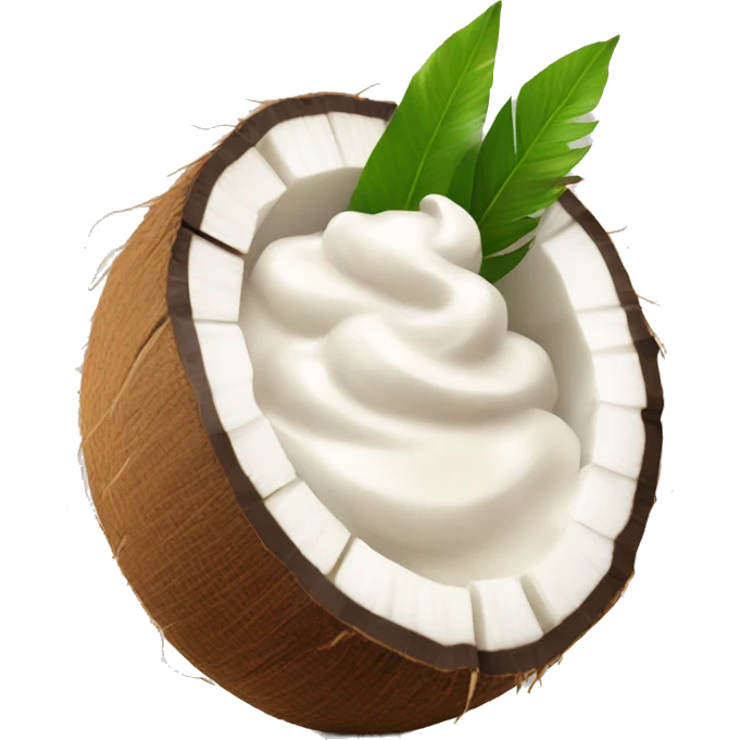 Coconut cream emoji