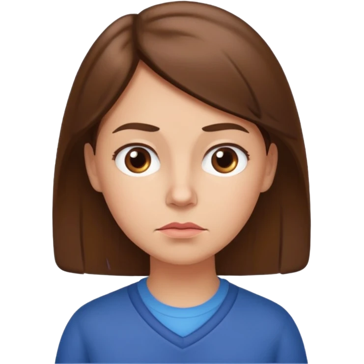 A thoughtful kindergardenteacher with a raised eyebrow and questioning look. emoji