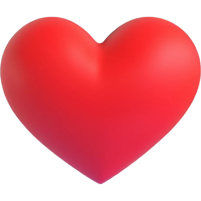 red heart emoji