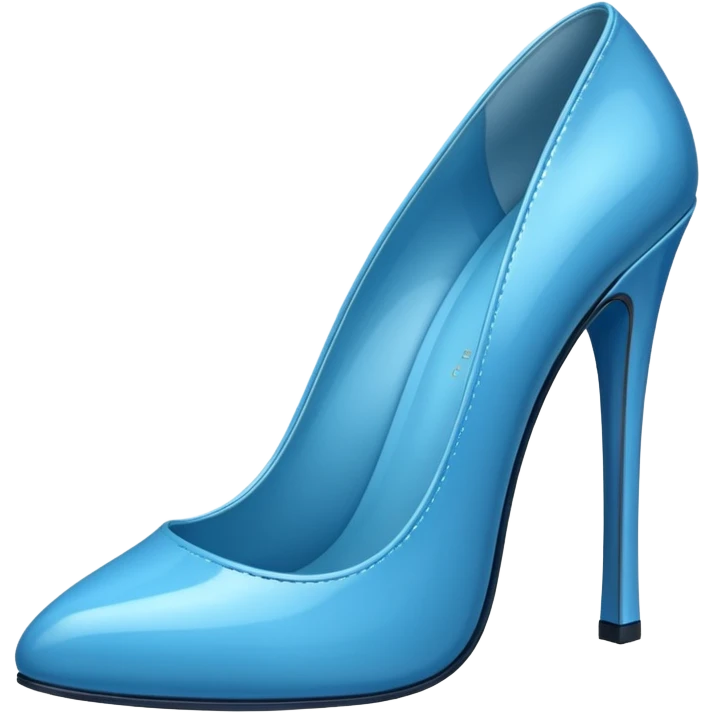 mavi topuklu ayakkabı teki emoji