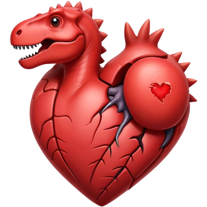 dinosaur heart emoji