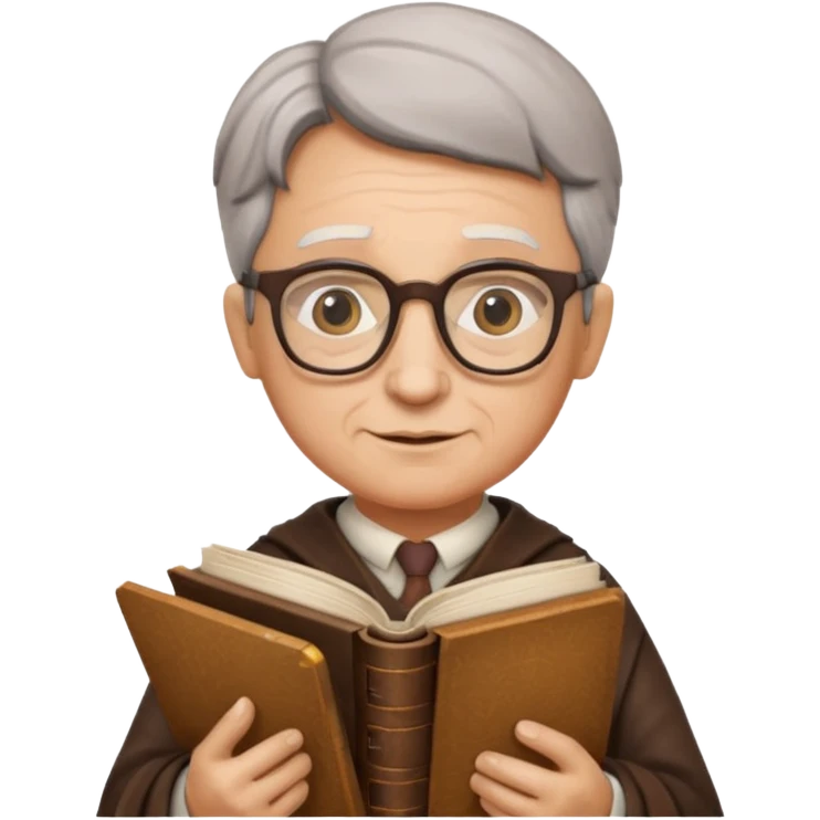 The wise librarian emoji