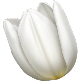 white tulip emoji