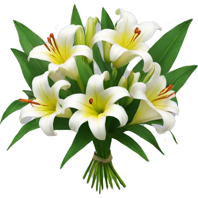 Bouquet of lilies emoji