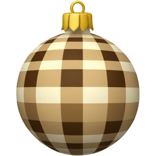 Plaid beige ornament  emoji