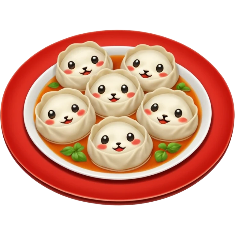 momo in plate  emoji