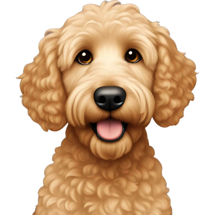 Apricot Mini Golden Doodle  emoji