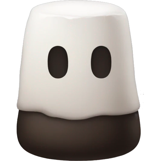marshmallow no face emoji