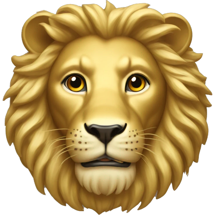 Gold lion emoji