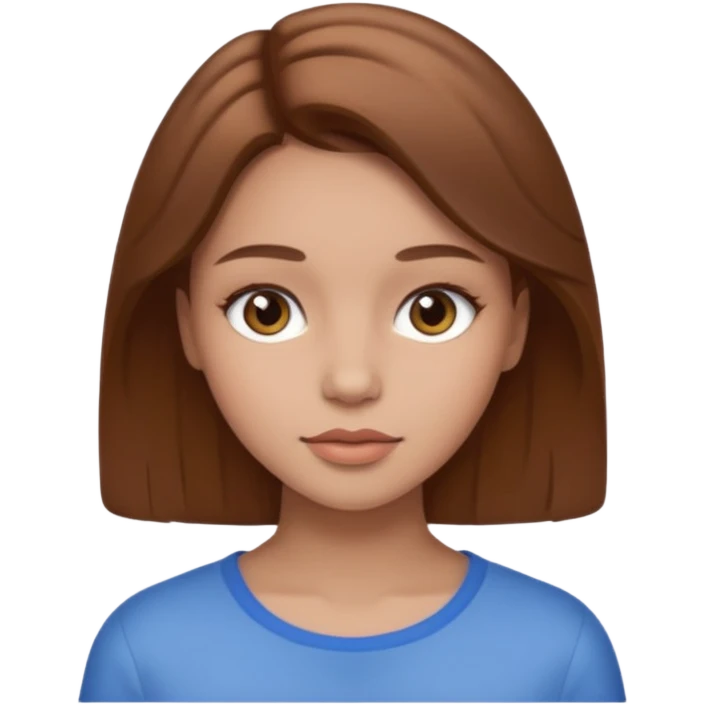 Clean girl I love brwon emoji