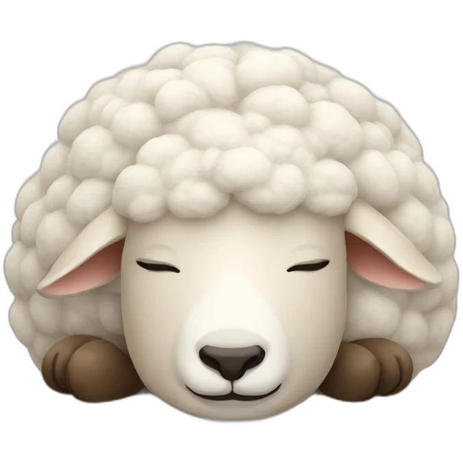 Sleeping sheep emoji