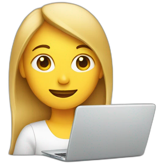 person working on laptop emoji