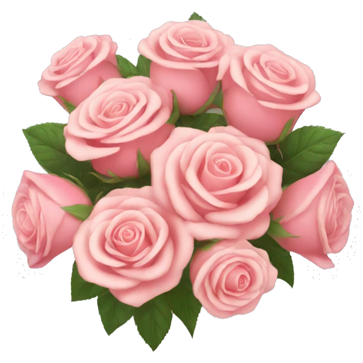 Rosa roses Bouquet  emoji