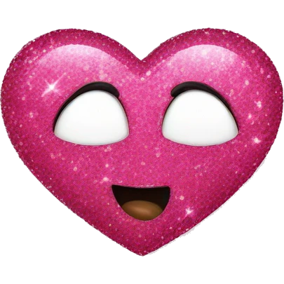 pink sparkly heart  emoji