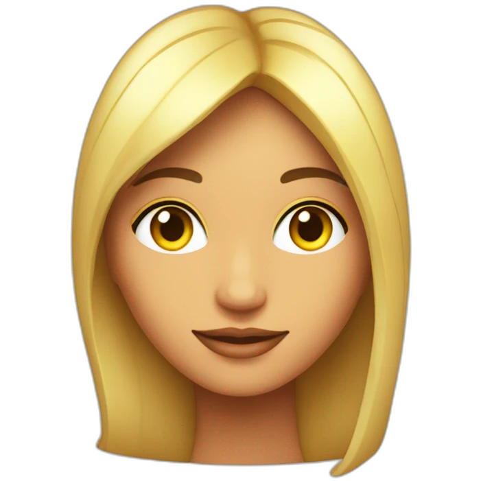 Mujer bella iluminada por el sol emoji