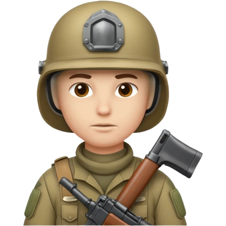 Silahlı asker emoji