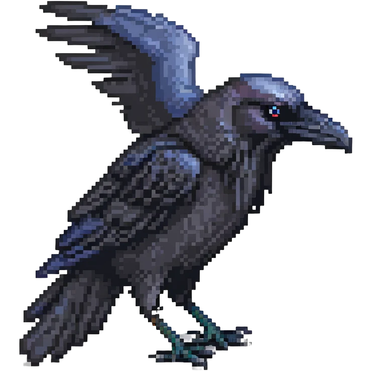 Black raven emoji