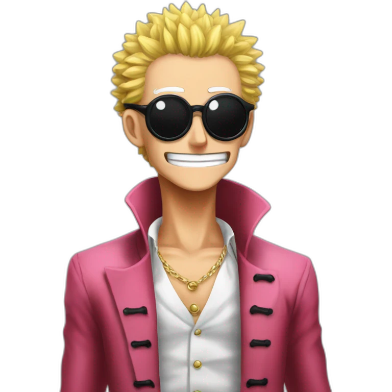 Doflamingo embrasse Napoléon emoji