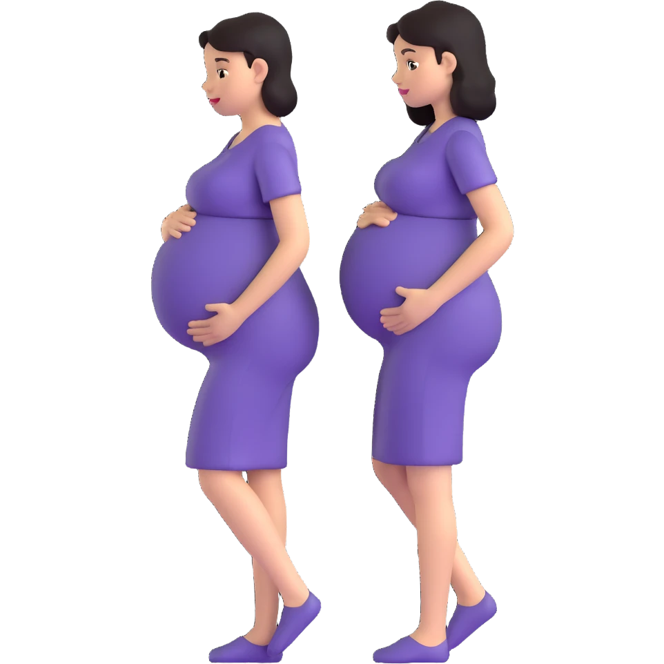 pregnant woman expecting a baby emoji