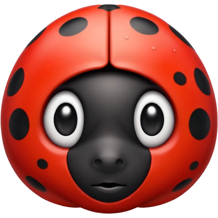 red cute ladybug emoji