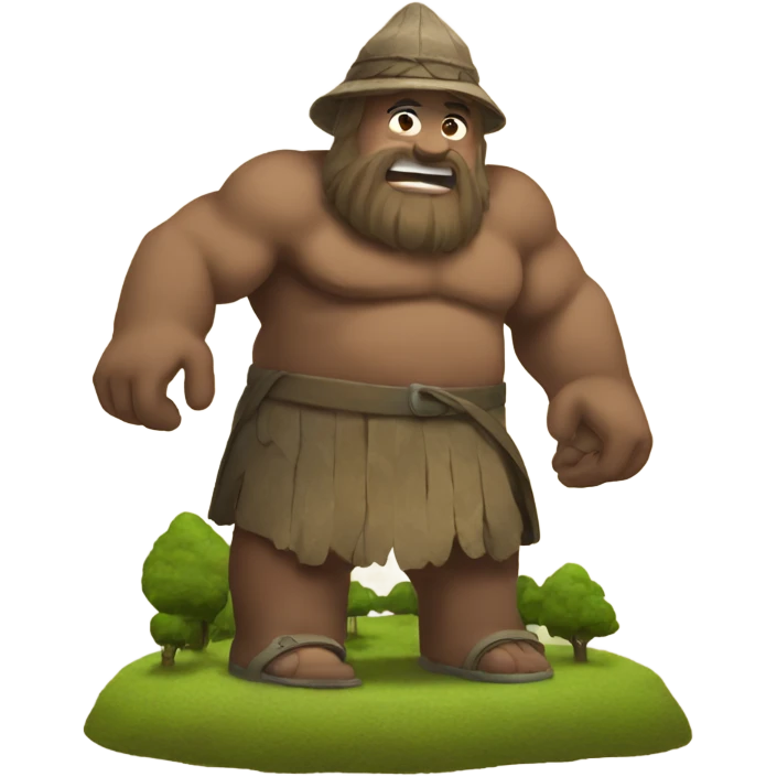 A Giant standing over a small village emoji
