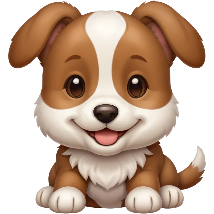 Smiling puppy with floppy ears emoji