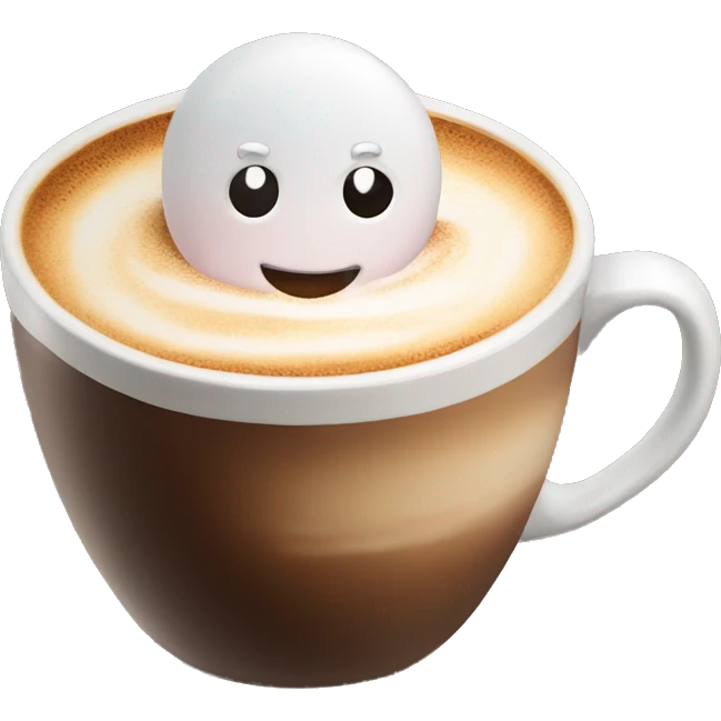 cappuccino with marshmallows emoji