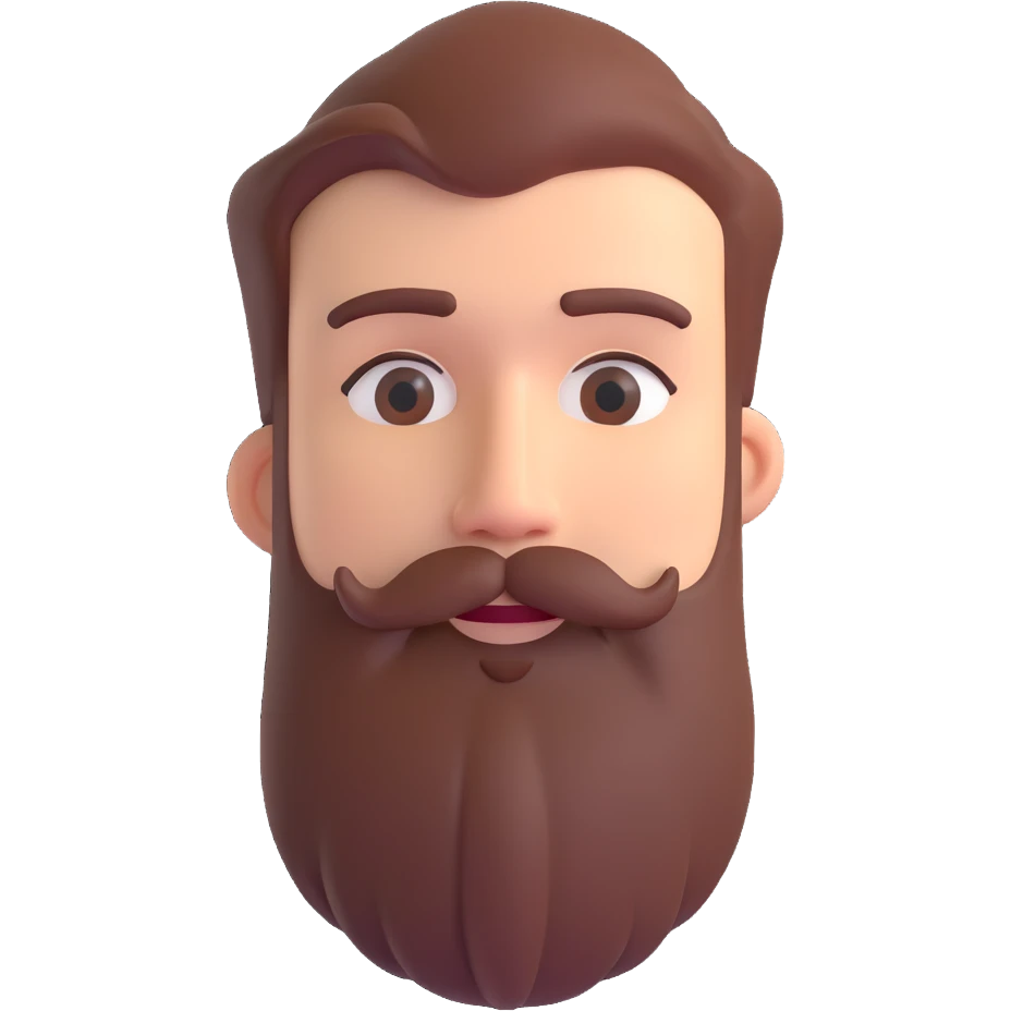 homme barbu emoji
