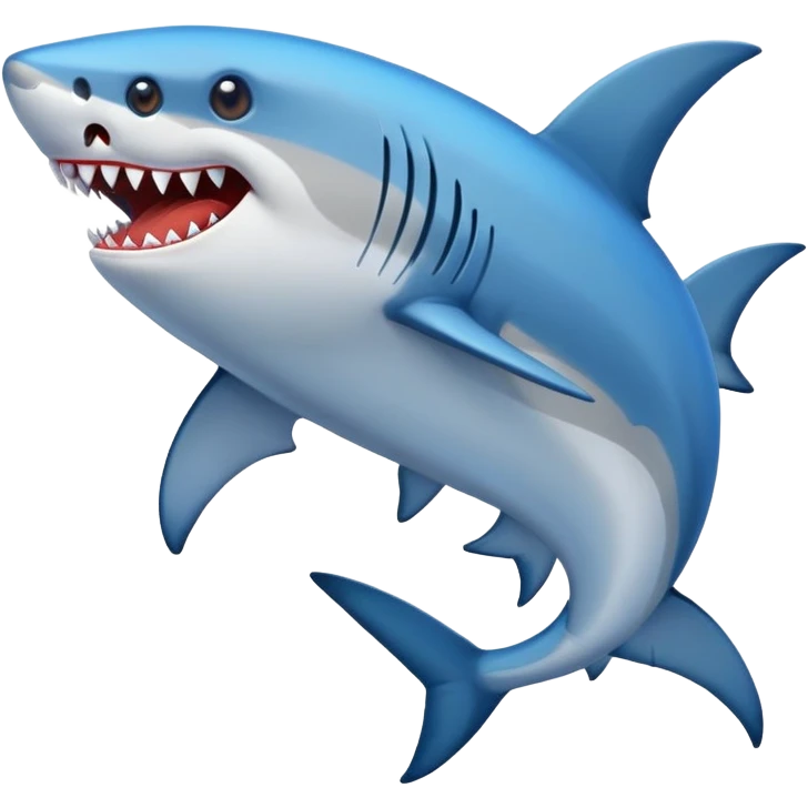Tiburón con tenis azules  emoji