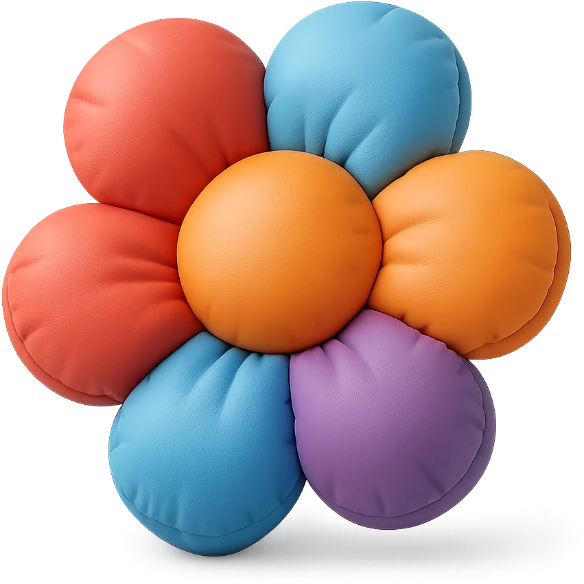colorful flower emoji
