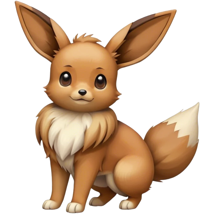 Eevee, full body, high quality emoji