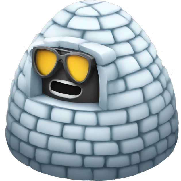 igloo + cool hacker emoji