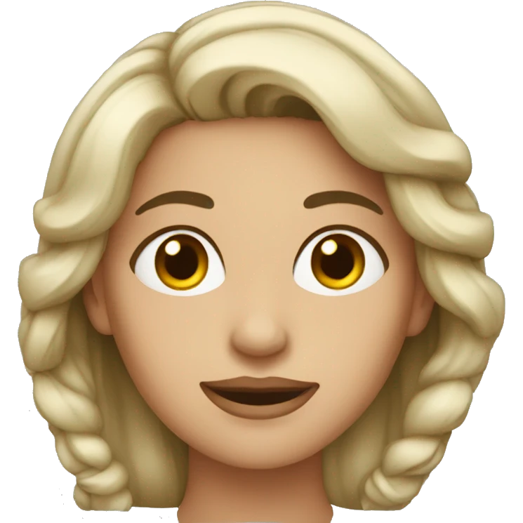 femme qui fait l'intéressante  emoji