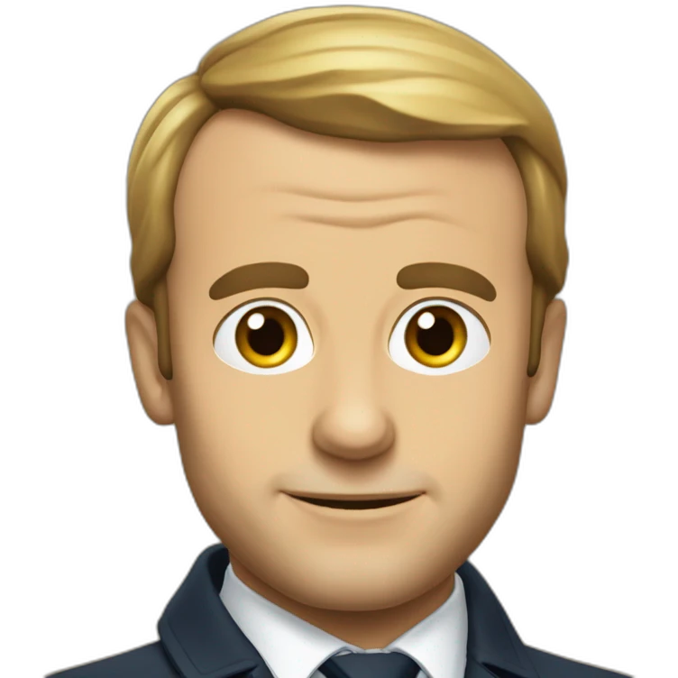Macron qui saute emoji