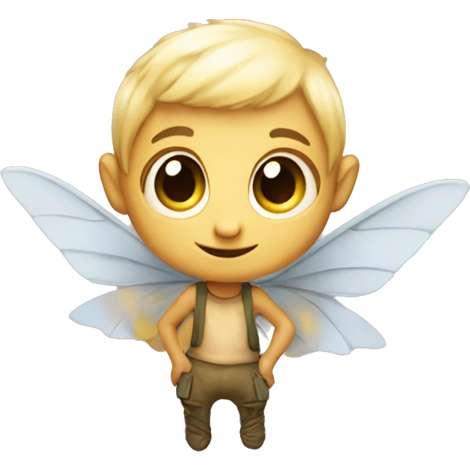 pixie: Small, mischievous creatures with wings that delight in causing chaos and mischief. emoji