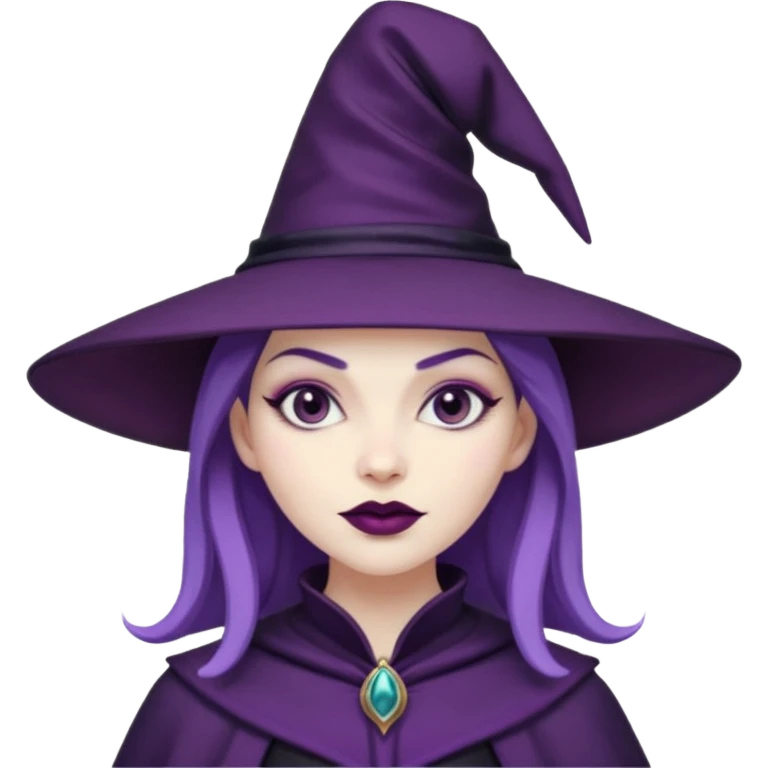 purple witch female emoji