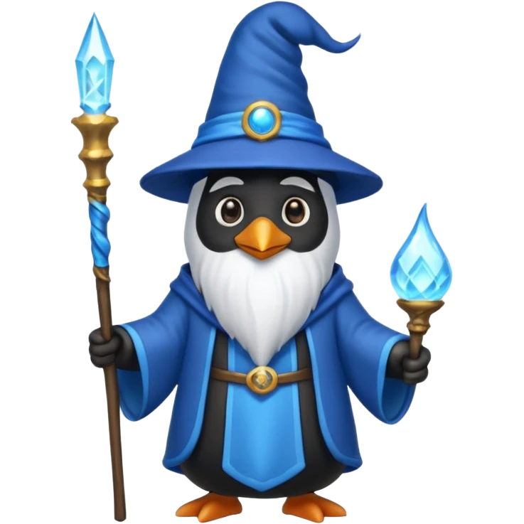 Penguin Wizard emoji