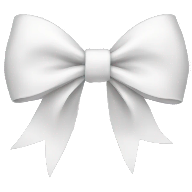 white bow emoji