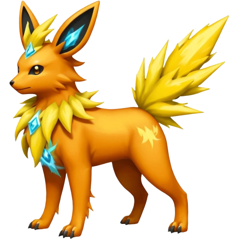 Zygarde-Flareon-Electrike-Jolteon-Manectric-Fakémon-fusion, full body emoji