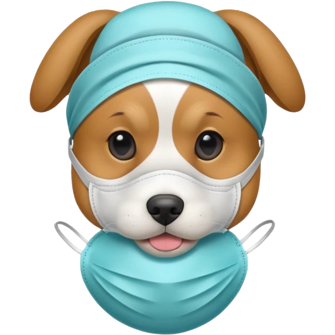 dog Wearing Medical Mask emoji