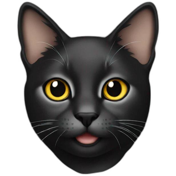 Cat black emoji