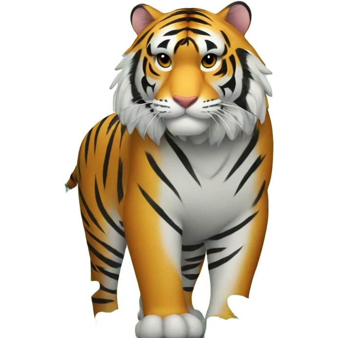 Tiger with trees emoji