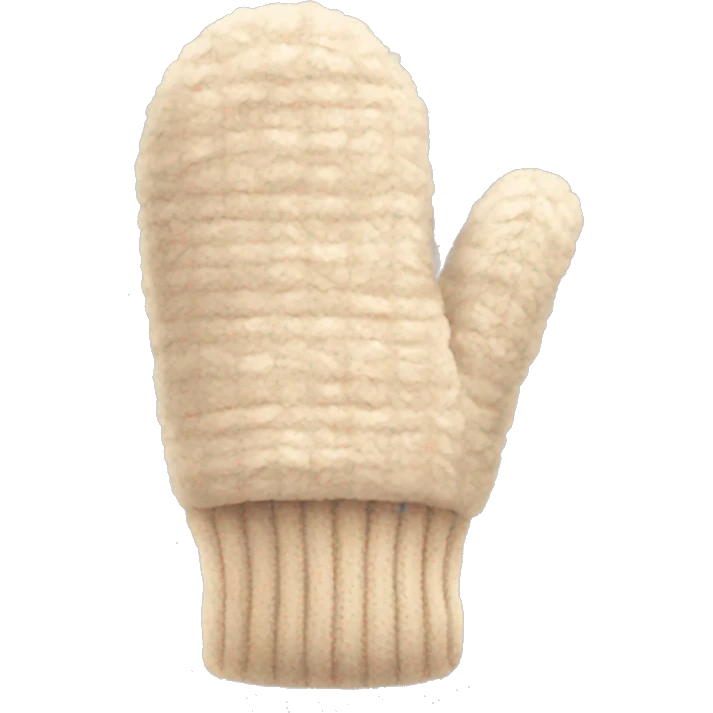 beige winter mits emoji